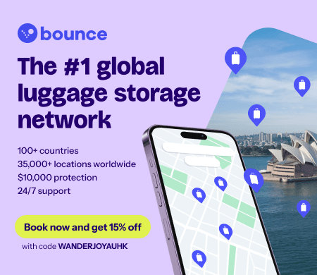 Bounce: 15% discount on all luggage storage bookings