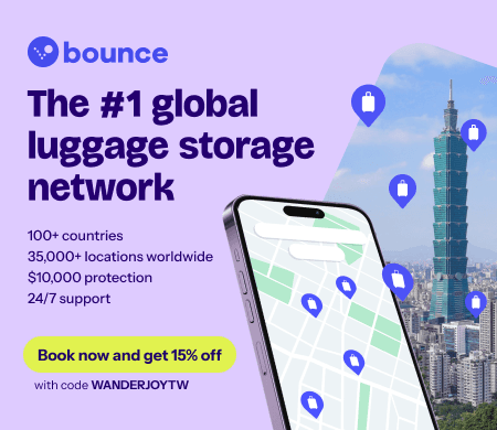 Bounce: 15% discount on all luggage storage bookings