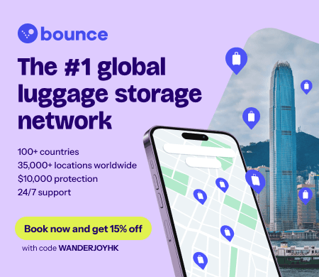Bounce: 15% discount on all luggage storage bookings