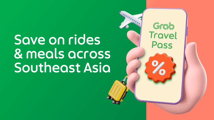 Grab Travel Pass: FREE ride, food delivery and dining vouchers worth up to THB 3,320 for convenient Grab rides and dining while exploring popular Thailand attractions, Bangkok sightseeing, shopping, food experiences, beaches and things to do across Thailand.