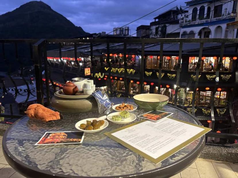 KKday: EXTRA 8% OFF Skyline Tea House in Jiufen: Afternoon Tea with Scenic Mountain City Views